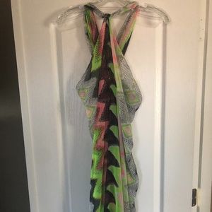 Women's 90's Print Bathing Suit Cover Sz S